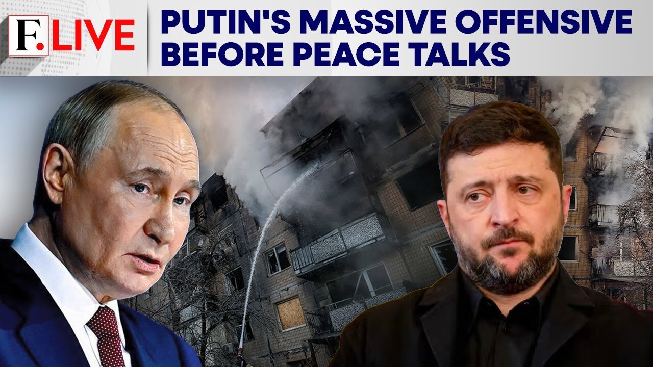 Russia's Putin Launches Massive Air Attack on&nbsp;Ukraine Ahead of UAE Talks | Firstpost Live