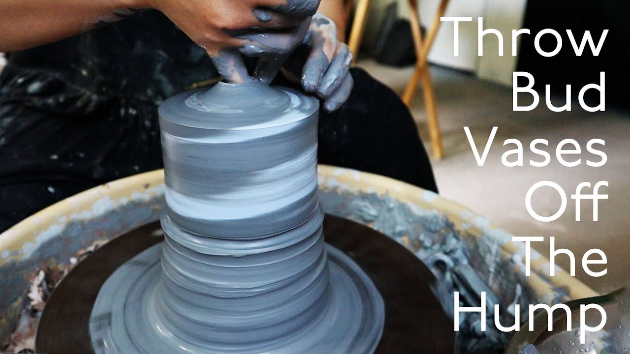Making Neriage Bud Vases | Nerikomi Throwing off the Hump | Saori M Stoneware