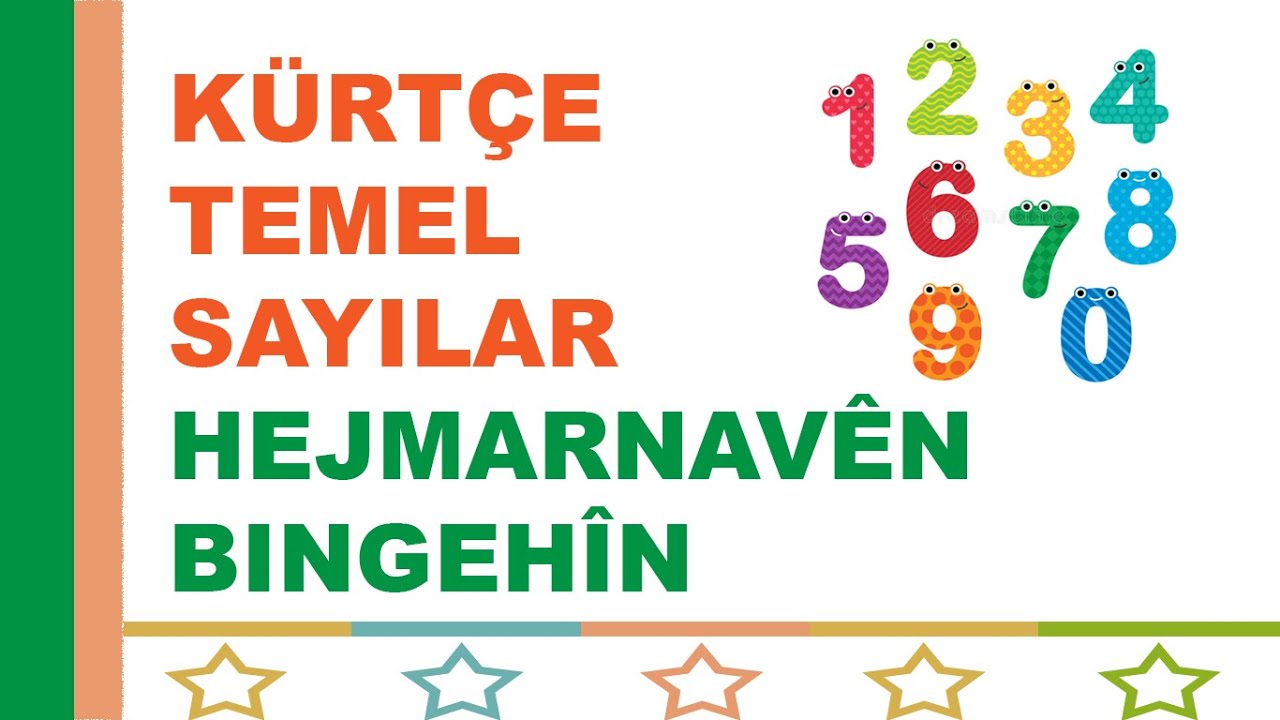 013 Kürtçe temel sayılar #kürtçesayılar #kürtçedersleri #kürtçe #hejmarnavênkurdî #hejmar #sayılar