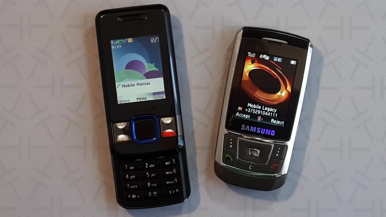 Incoming call Samsung SGH-D900i + Incoming call Nokia 7100 Supernova