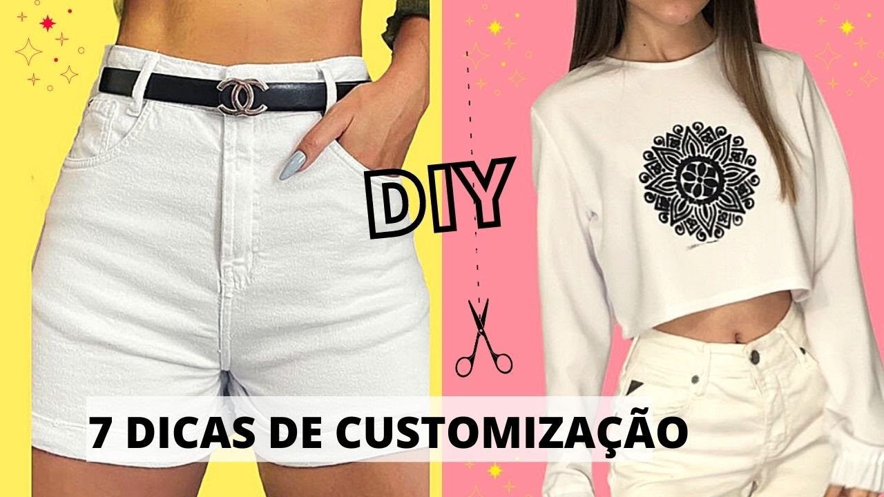 7 IDEIAS DE CUSTOMIZAÇÃO DE ROUPAS ESTILO PINTEREST | DIY FAÇA VOCE MESMA | CRAFTS DE MODA AESTHETIC