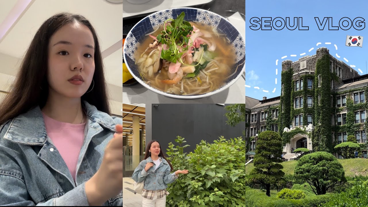 влог с Сеула 🇰🇷 yonsei univ, HYBE, public transport, food