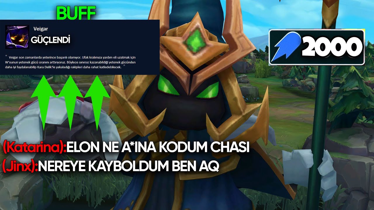 VEIGAR BUFFIYLA JINXE TEK ATTIM