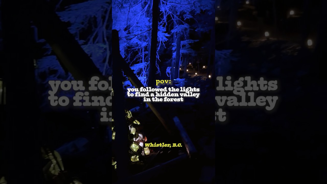 highly recommend this experience📍Vallea Lumina in Whistler, BC #youtubeshorts #whistler