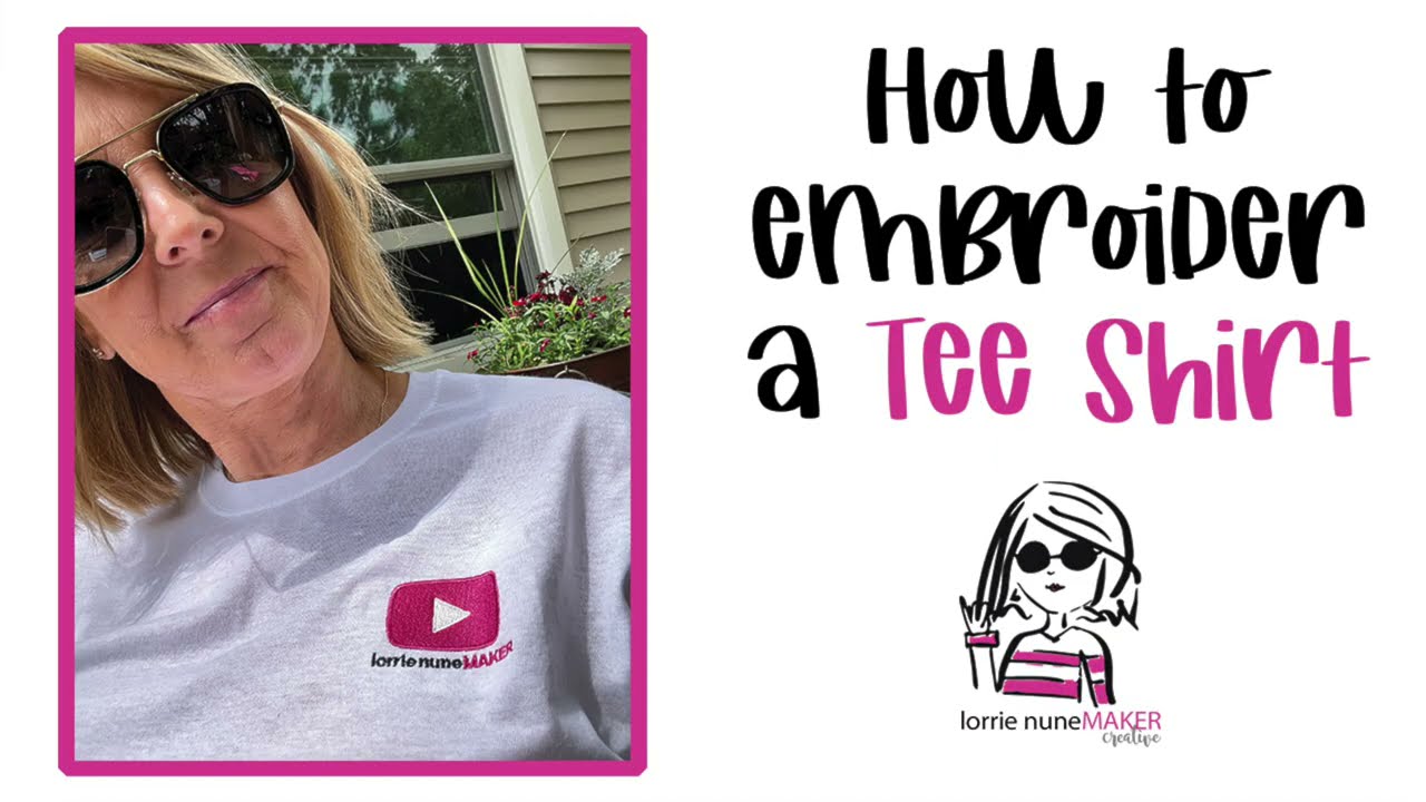 How to Embroider a T-shirt - Find out What Stablizer to Use, How to Hoop and Other Tips