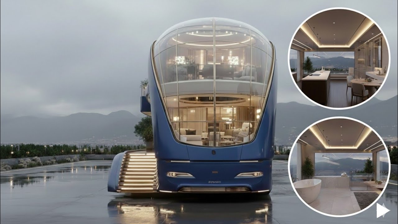 🚐 [Шокирующе] Футуристический роскошный автодом-автобус 2030 года &ndash; идеальный умный мобильный осо...