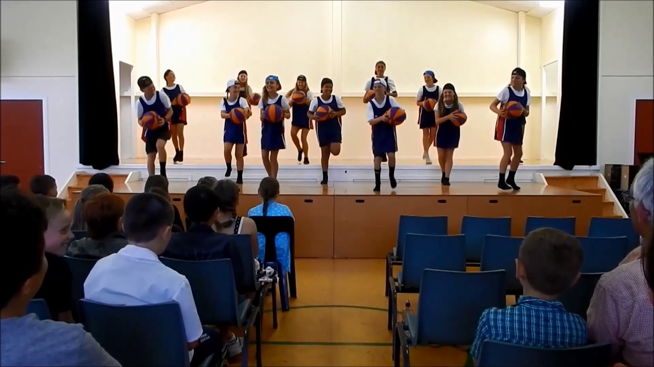 Assembly Item - Synchronised Basketball - Room 6 - Halcombe School - 2017