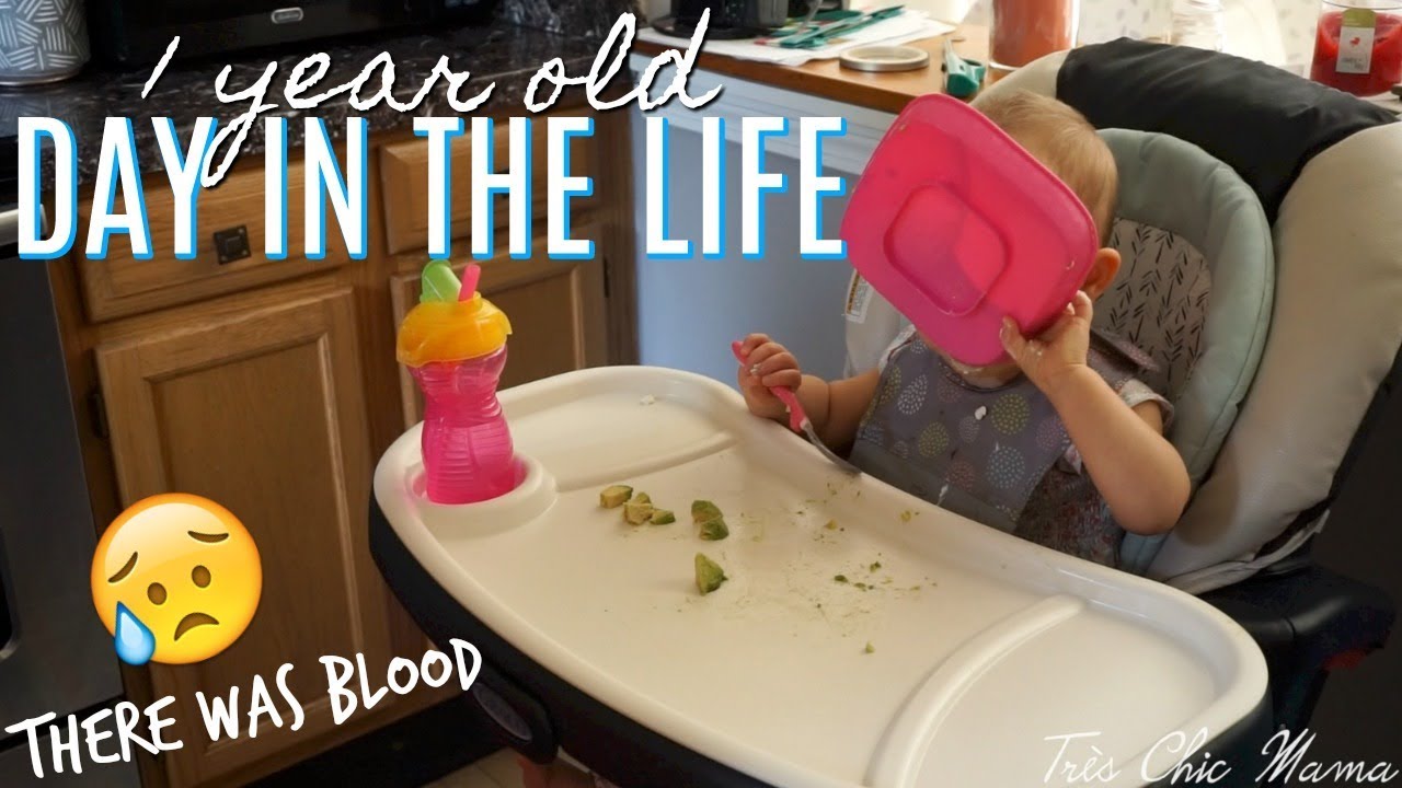 DAY IN THE LIFE OF A 1 YEAR OLD| There was blood| DITL| Tres Chic Mama