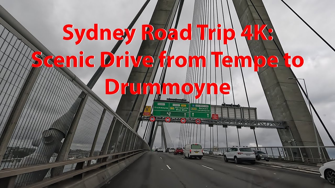 Sydney Road Trip 4K: Scenic Drive from Tempe to Drummoyne