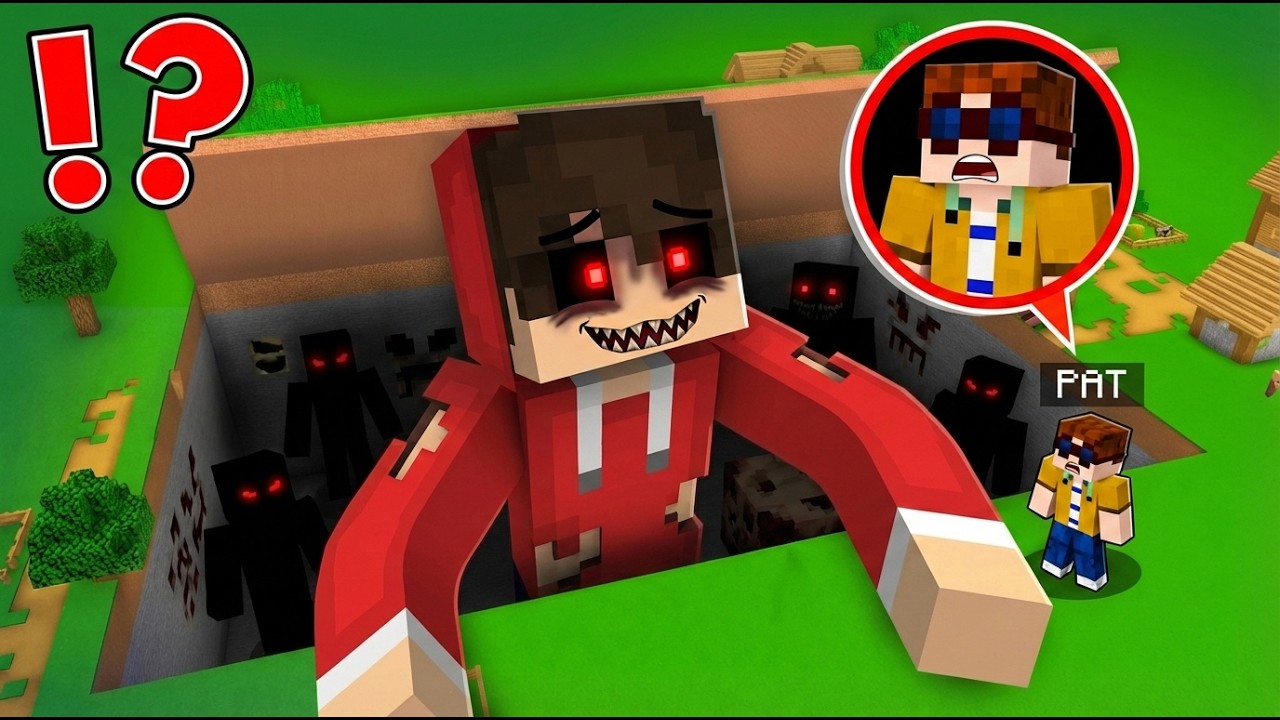 PAT FINDET einen GEHEIMEN EINGANG unter HORROR TIM! (MInecraft)