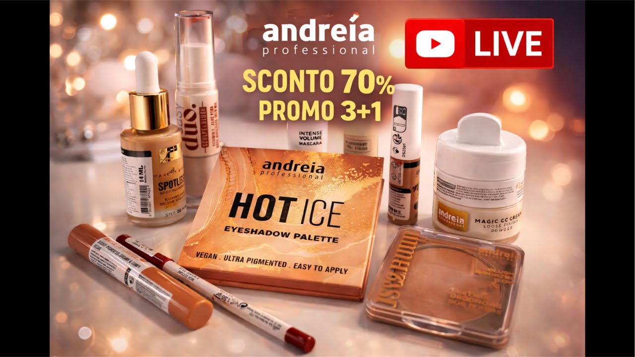 GRWM 💄 Mi preparo con ANDREIA PROFESSIONAL -70% + 3+1 + EXTRA 20% ⚠️ SOLD OUT ALERT