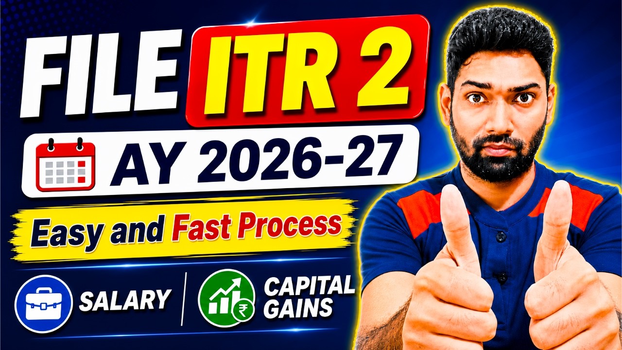 ITR 2 Filing AY 2026-27 | Salary + Share Market Capital Gains | Loss Carry Forward | Step by Step