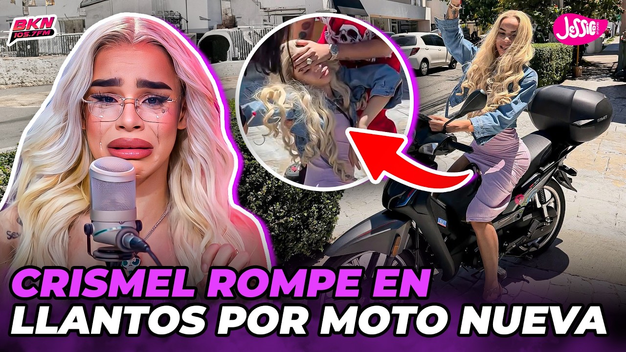 CRISMEL ROMPE EN LLANTOS Y AGRADECE A JESSICA PEREIRA POR SU NUEVA MOTO TRAS SER ASALTADA