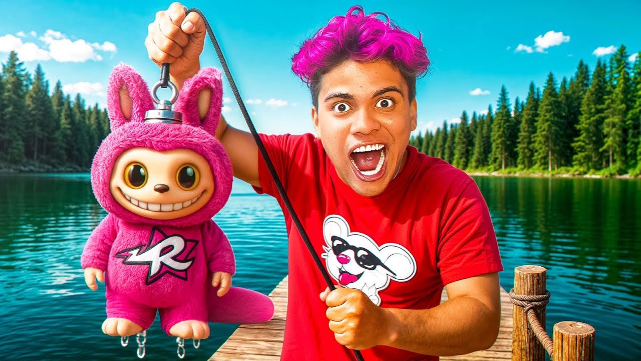 PESQUEI UM LABUBU ULTRA RARO NA PESCA MAGNÉTICA! * original? 
