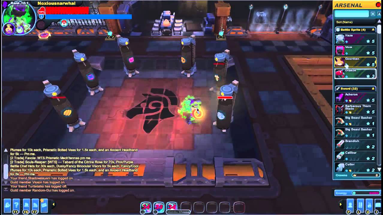 Spiral Knights - The Deadly Shadow Cloak + Flash Charging