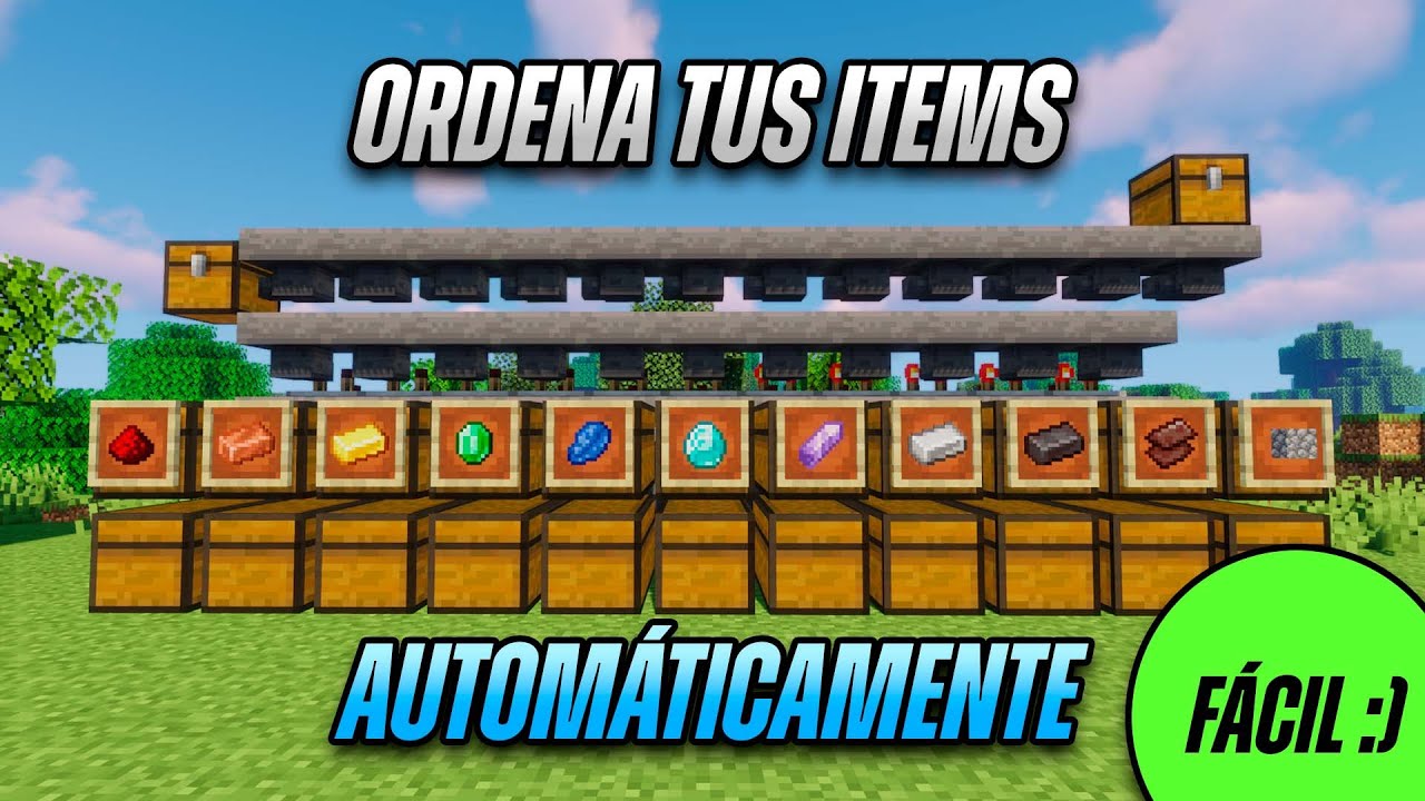 Como Ordenar tus Items Automáticamente (Item Sorter) en Minecraft 1.21 | Tutorial