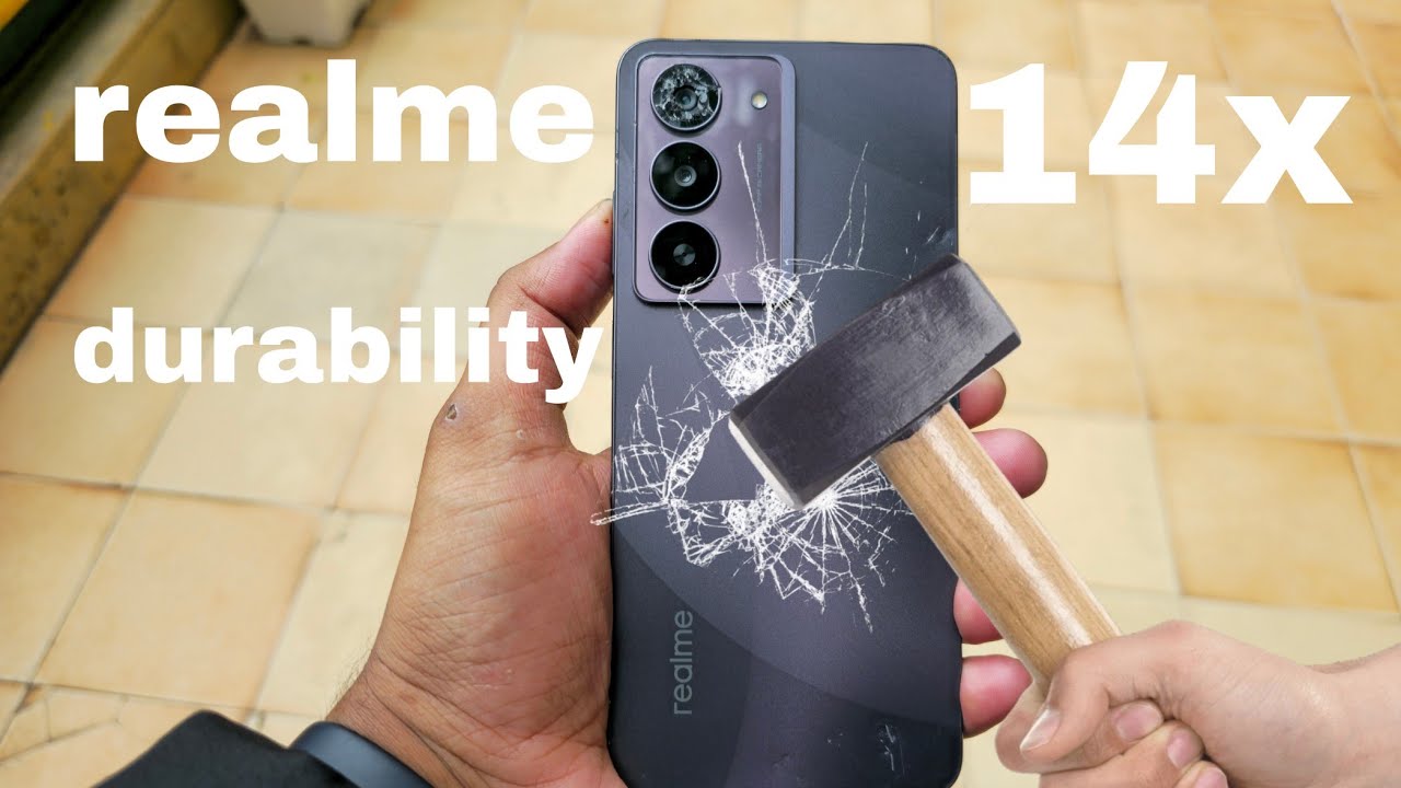 Realme14x  5g  durability test drop test military grade MIL-STD 810H Test 360 damage proof Test