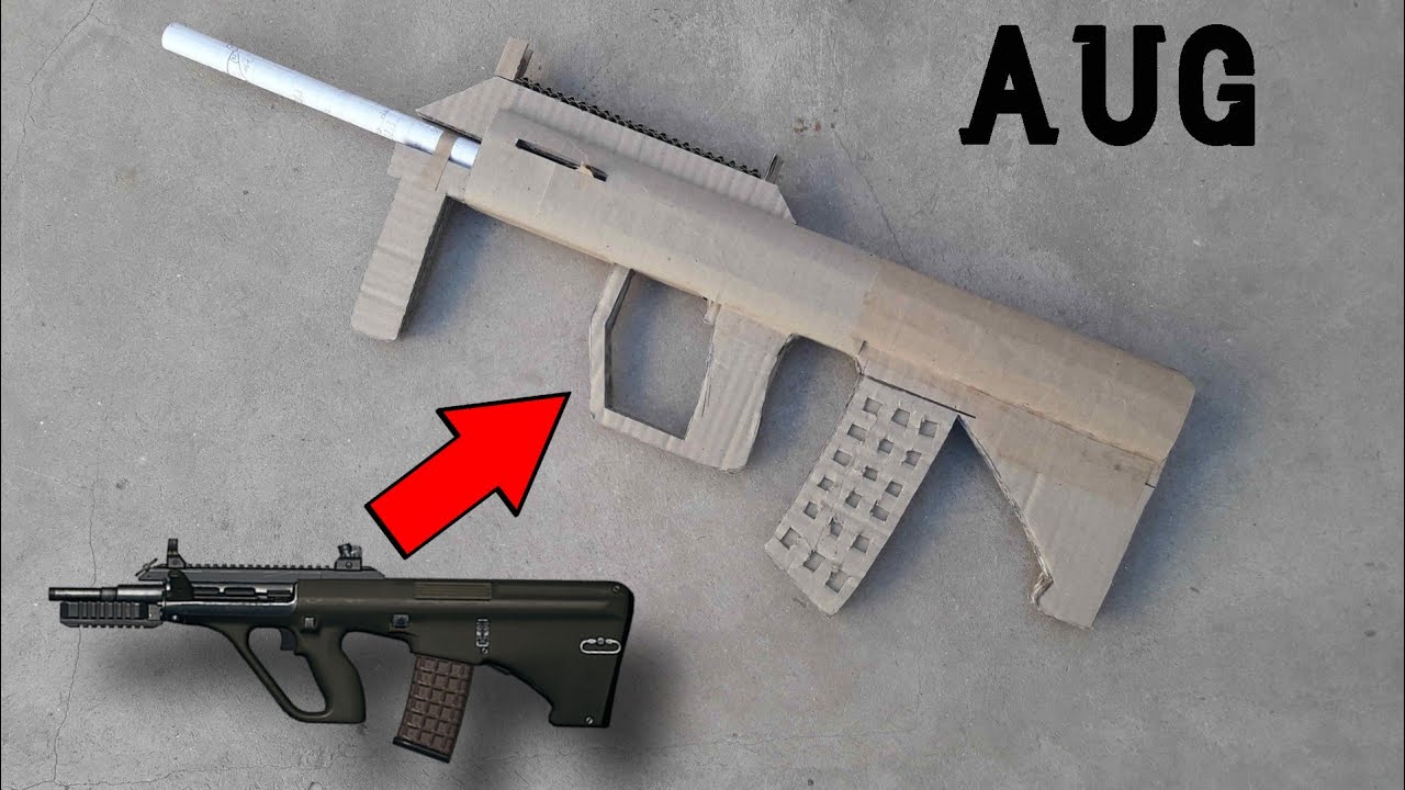 Como hacer una AUG de carton