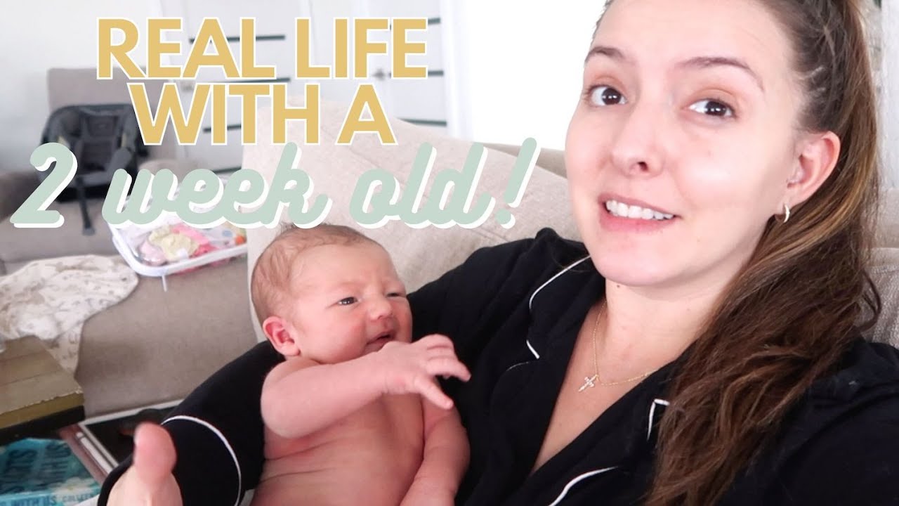 real day in the life with a newborn (2 WEEKS OLD) | things are getting harder + walmart haul