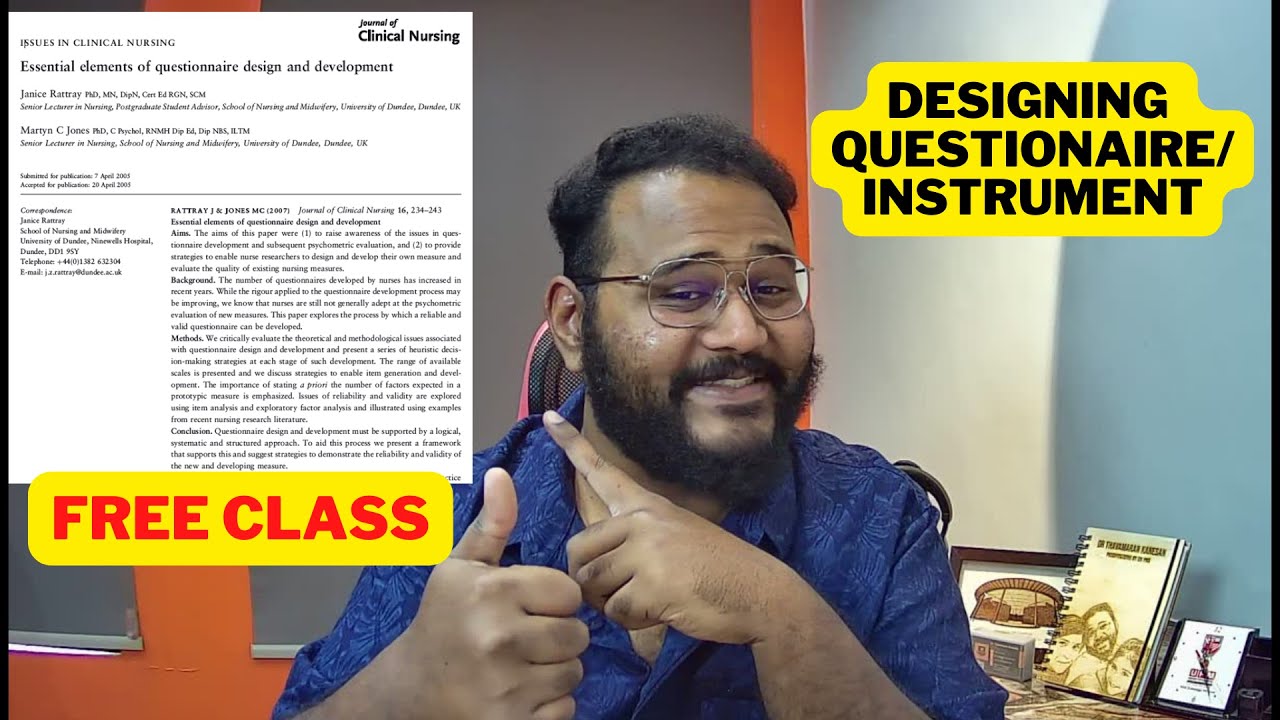 DESIGNING QUESTIONAIRE/INSTRUMENT
