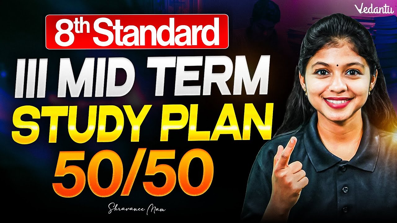8th State Board | 3rd Mid Term 50/50 Study Plan | Shravanee Ma'am
