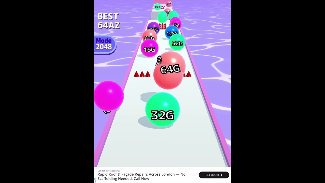 Ball Run 2048 Infinite Mode 2 - 4096P
