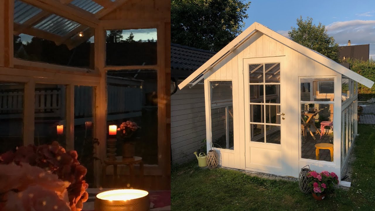 RauhasiHuone - Kasvihuone  vanhoista ikkunoista