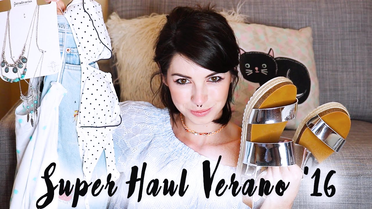 SUPER HAUL ROPA VERANO 2016 | Compras Zara, Stradivarius, Topshop, Pull&Bear...| AniPills