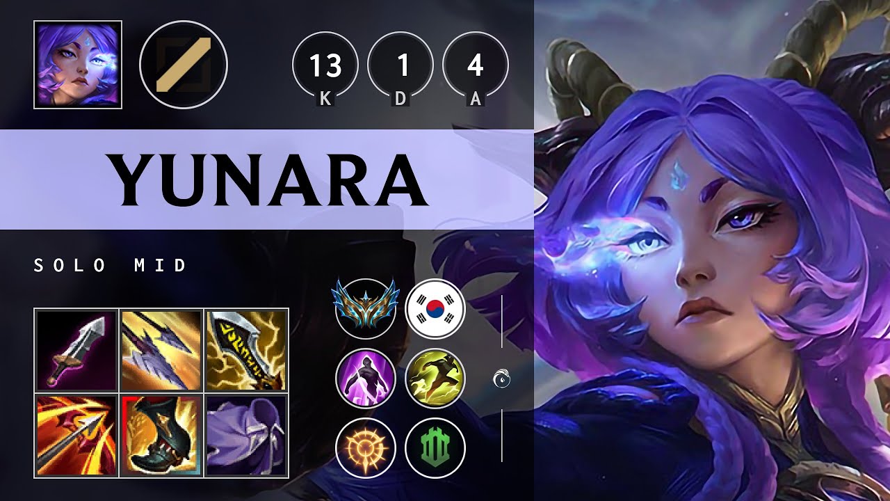 Yunara Mid vs LeBlanc - KR Challenger Patch 25.14