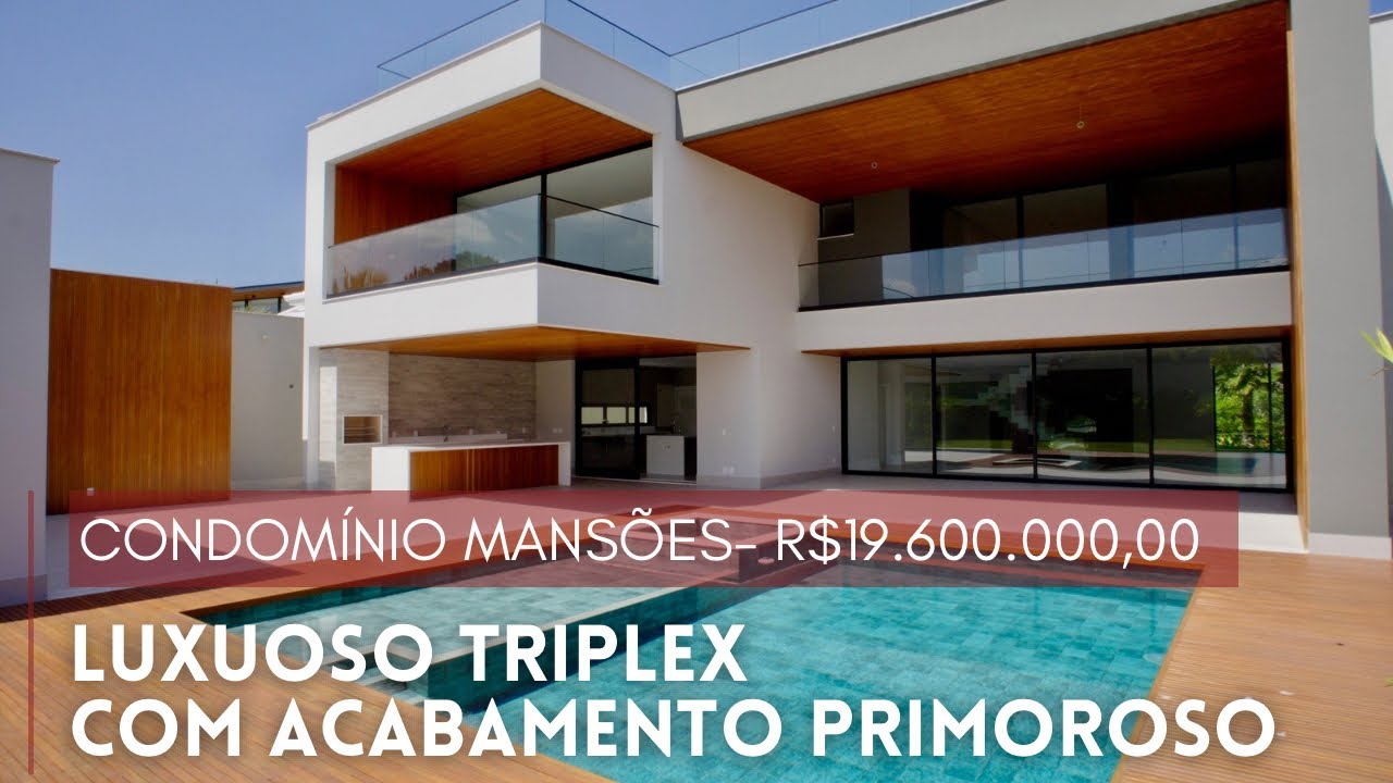 CASA TRIPLEX COM 1450 M² - CONDOMÍNIO MANSÕES - BARRA DA TIJUCA | PRÁTICA CONSULTORIA