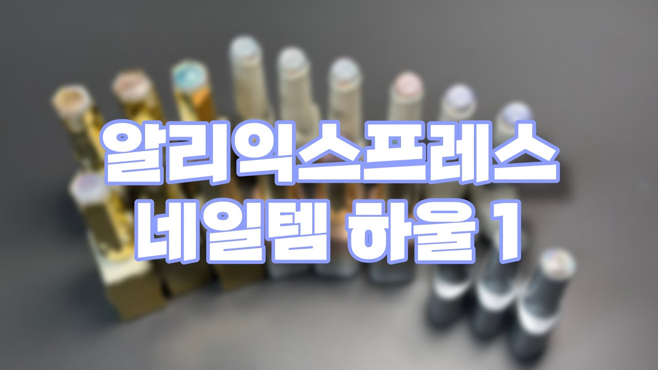 알리익스프레스 네일템 하울 1 / 글리터젤&자석젤 / 네일 추천템
