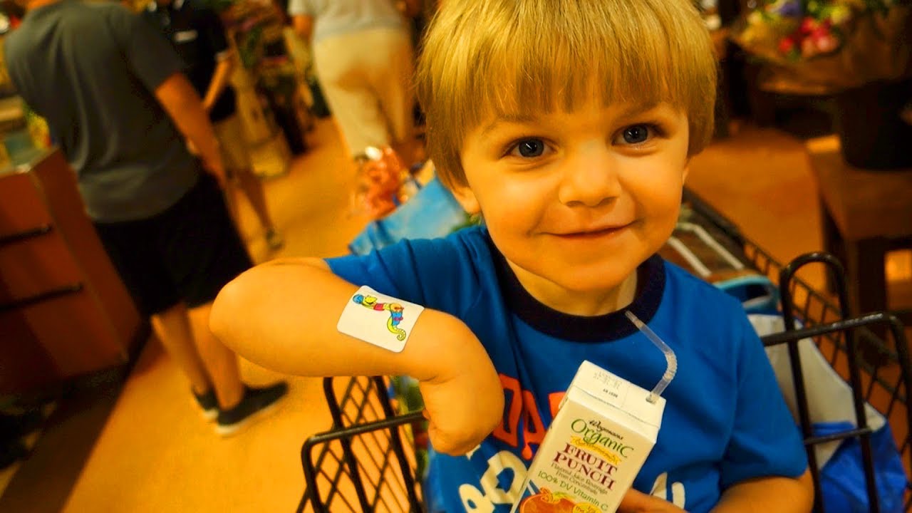 CLARK GOT A FREE STICKER...We Got Groceries