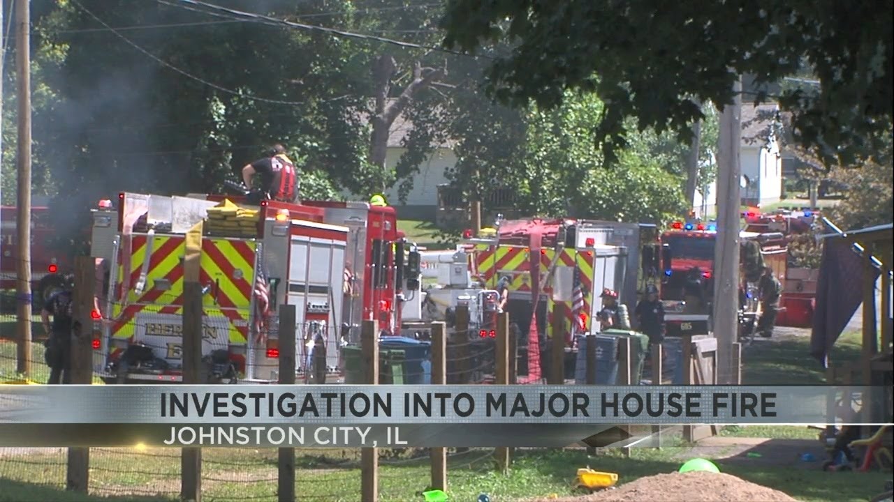 Investigation underway into major house fire in Johnston City