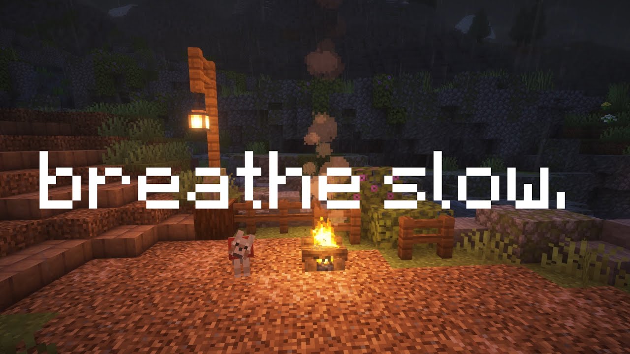 ashen breeze (minecraft firelit night ambience)