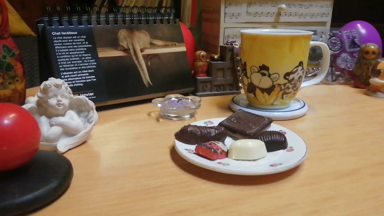 チョコレートの季節ですね！ひとくちショコラをおやつタイムに食べながらお話ししています！🍫☕直感が降りてきたので西洋医学ではなく丹田強化をすることにしました。