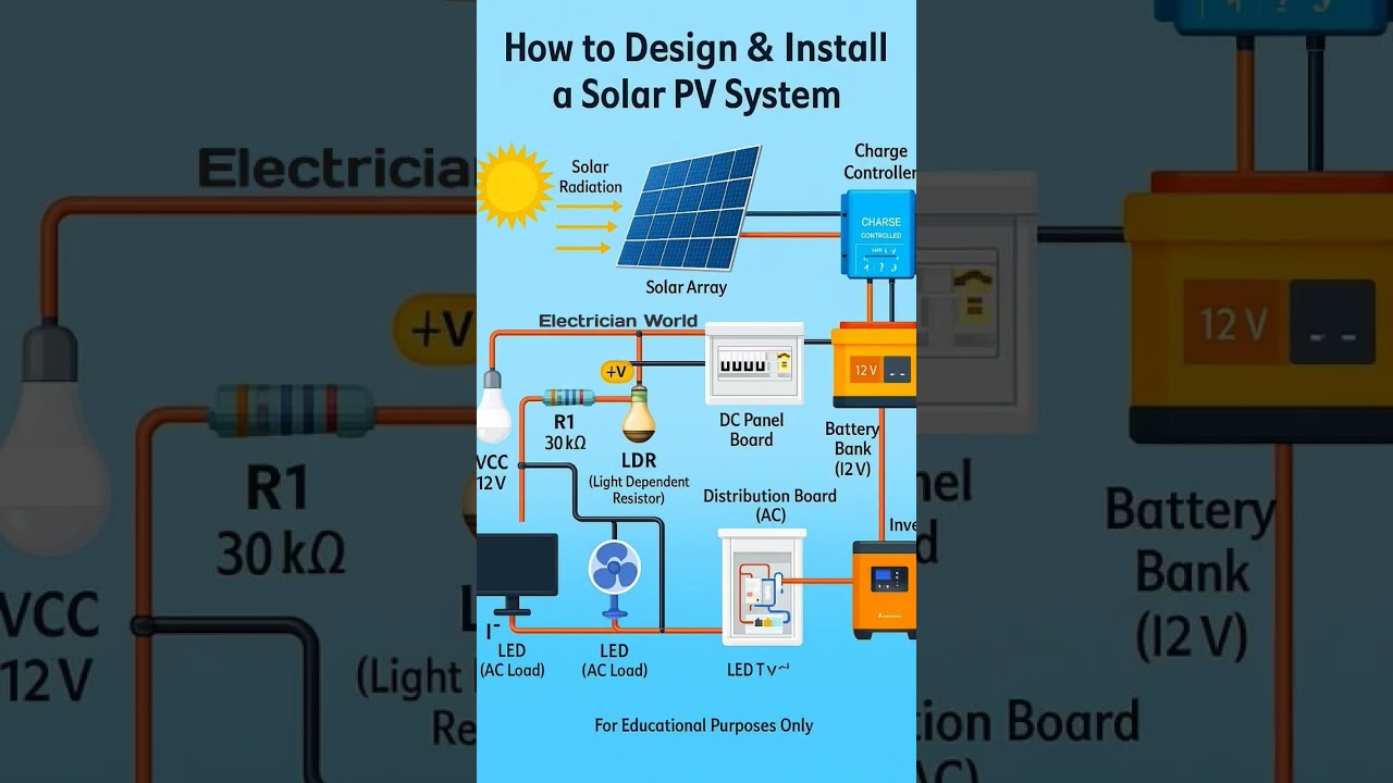 How to Design and installation solar PV system 