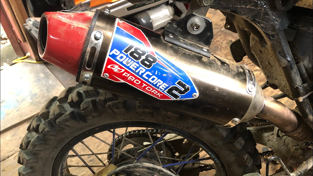 Crf230F jfg racing exhaust repack & mounting bracket fix #amazon #tbr7