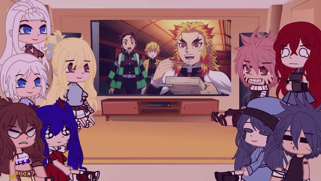 Fairy Tail Reacts to Fandoms || Demon Slayer || Rushed ||