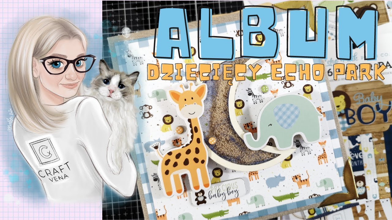 DZIECIĘCY ALBUM SCRAPBOOKING - z kolekcji Baby Boy ECHO PARK Marta Zaborowska