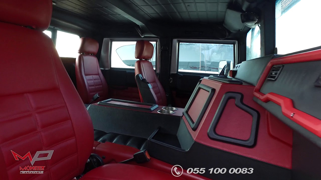 Hummer H1 Interior Custom Design by Monster Performance