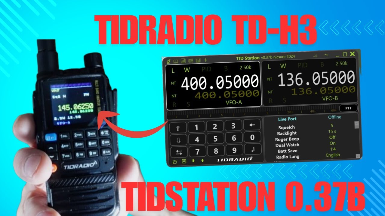 TIDRADIO-TD-H3 : TIDSTATION, Prenez les commandes de votre TD-H3 par PC !