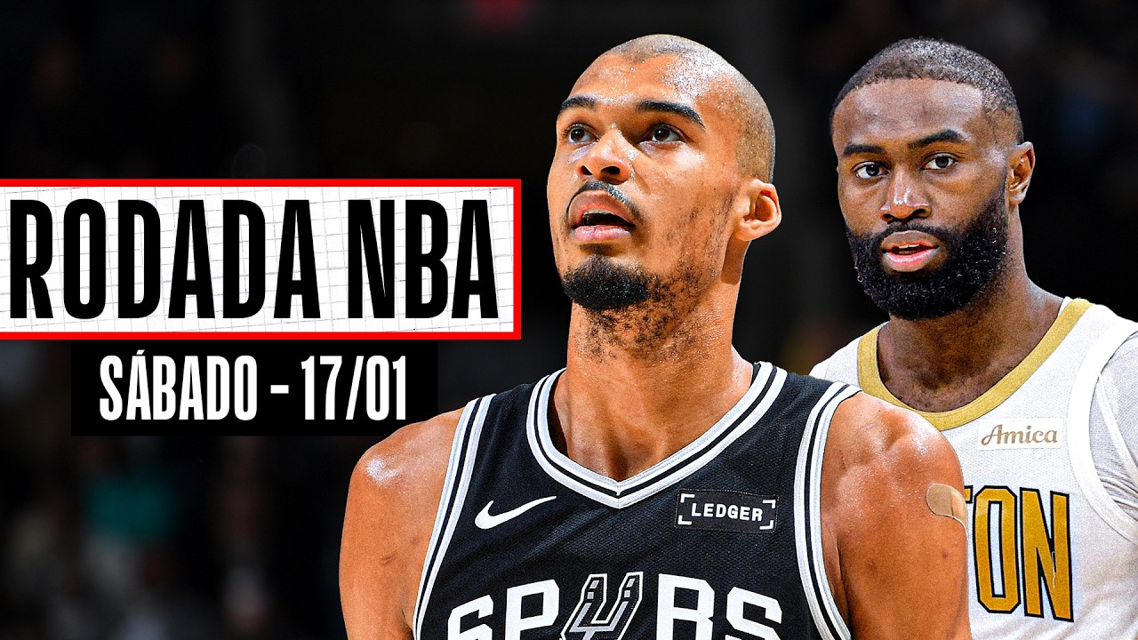 WEMBY acaba com festa de EDWARDS; BROWN e HAUSER somam 71 PTS para os CELTICS - Rodada NBA 17/01