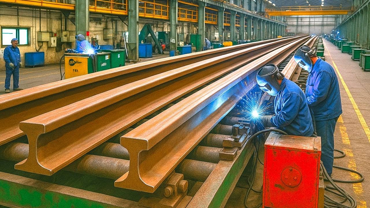 CUM se FABRICĂ MILIOANE de ȘINE pentru TRENURI 🚂 | PROCES INDUSTRIAL 🏭