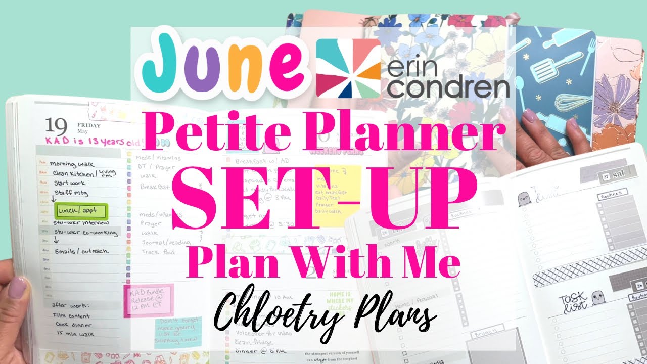 NEW Erin Condren Petite Planner Set-Up | Chloetry Plans