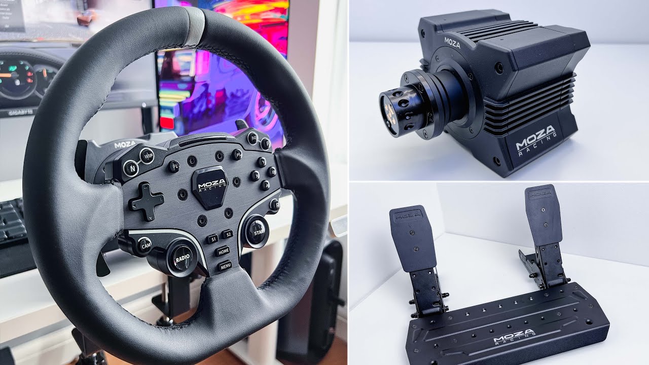 САМАЯ ДЕШЁВАЯ конфигурация прямого привода для Sim Racing | Обзор комплекта Moza R5