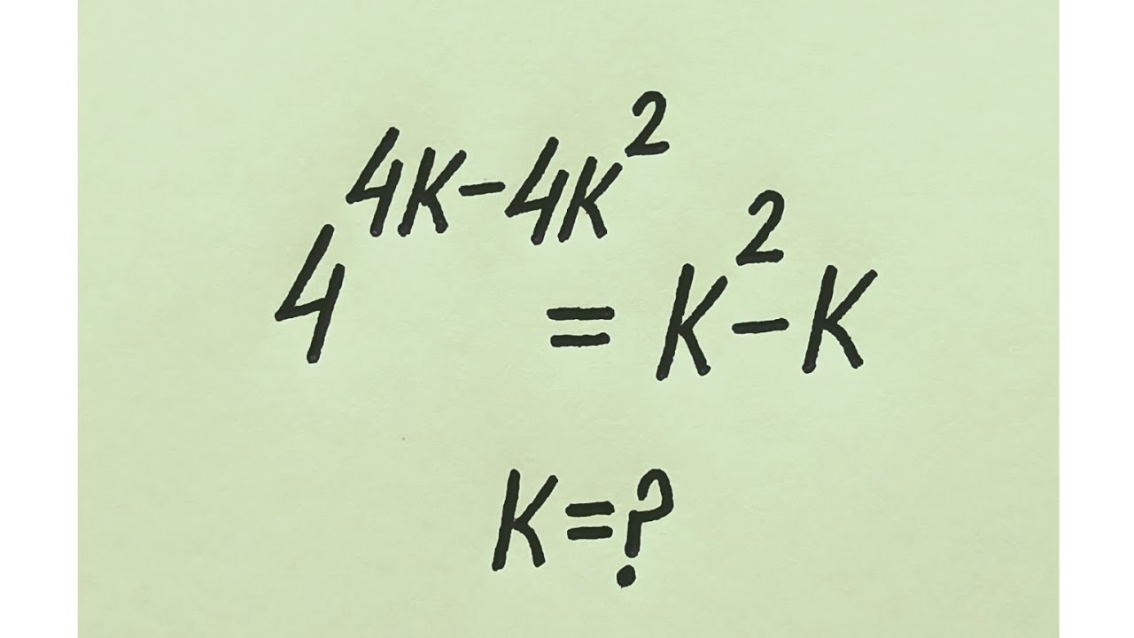 Harvard University Admission Interview Trick | Algebra Simplification | k=?