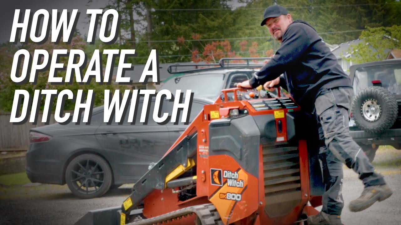How To Operate A Ditch Witch SK800 || Dr Decks