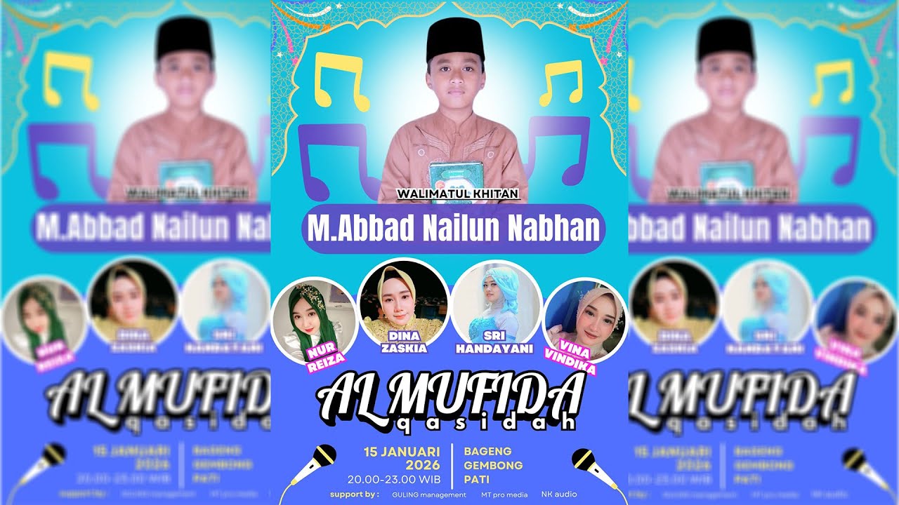🔴 LIVE AL - MUFIDA QASIDAH || WALIMATUL KHITAN M.ABBAD NAILUN NABHAN || BAGENG - GEMBONG - PATI