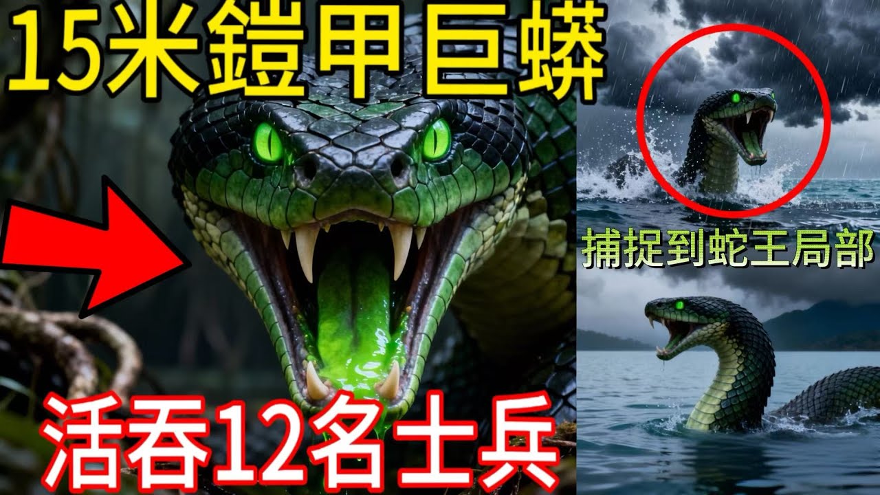 美軍在越南最怕的不是游擊隊！15米鎧甲巨蟒活吞12名士兵，軍方封存50年不敢認！#未知生物    #美國   #未知生物  #蛇王   #越戰