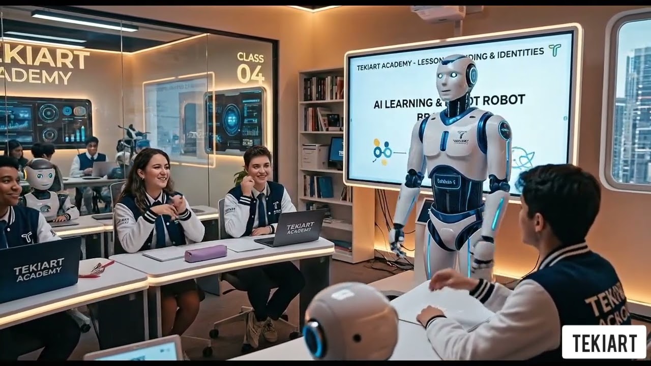 Tekiart Humanoid Robots Futuristic Leraning Academy #technology #Robots #Innovation 